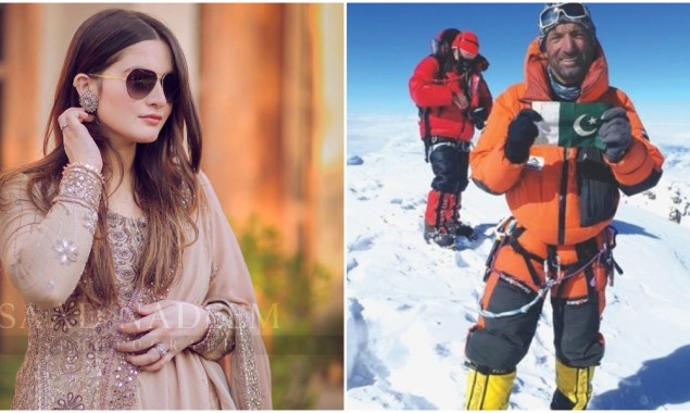 Aiman Khan says a prayer for alpinist Ali Sadpara