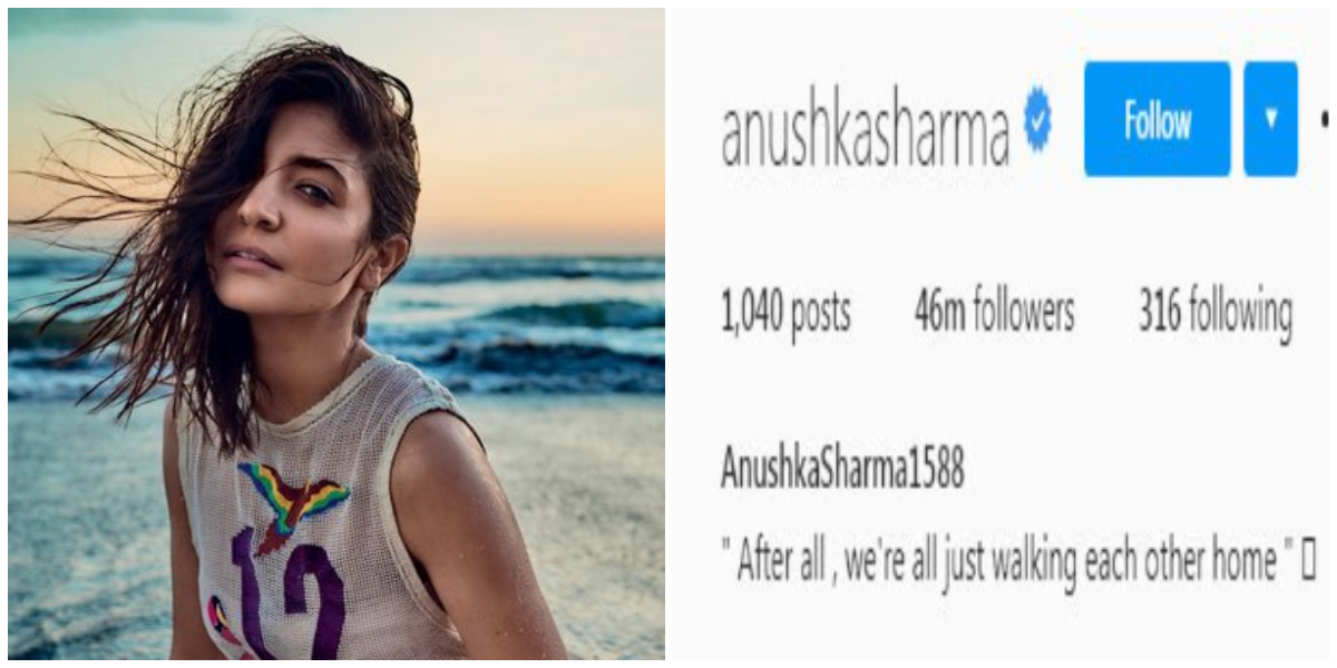 Anushka Sharma instagram followers