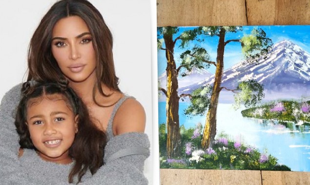 Kim Kardashian claps back at hate comments on daughter’s painting
