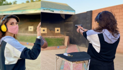 Mehwish Hayat gun lessons