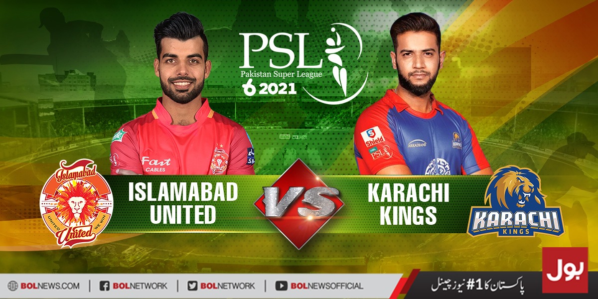 Karachi kings Vs Islamabad United Live Streaming