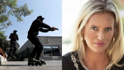 Karachi rollerblading police