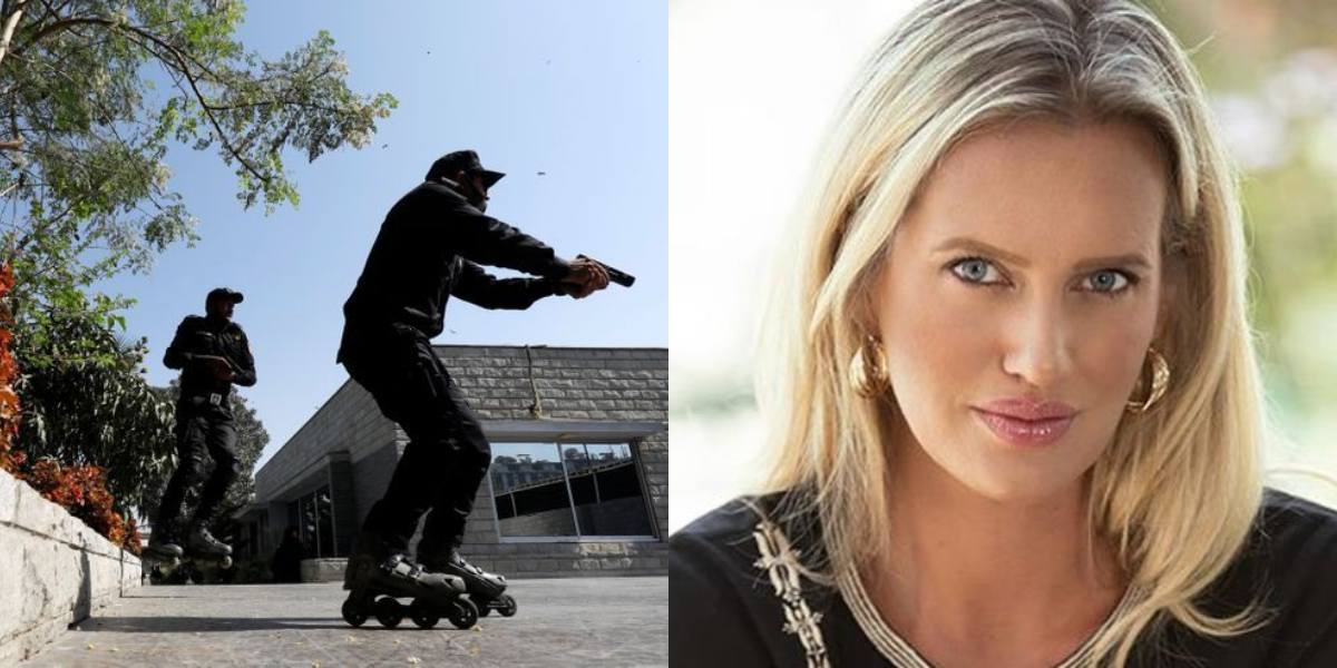 Karachi rollerblading police