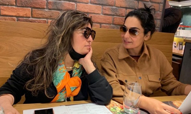 Meera Jee Enjoys Scrumptious Meal With Indian Actress Dolly Bindra