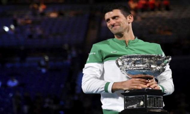 Novak Djokovic went on to win a 9th Australian Open title