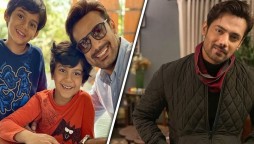 Zahid Ahmed with sons