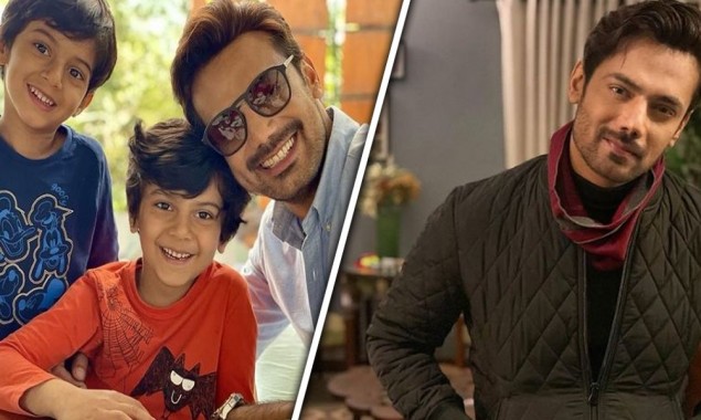 Zahid Ahmed with sons