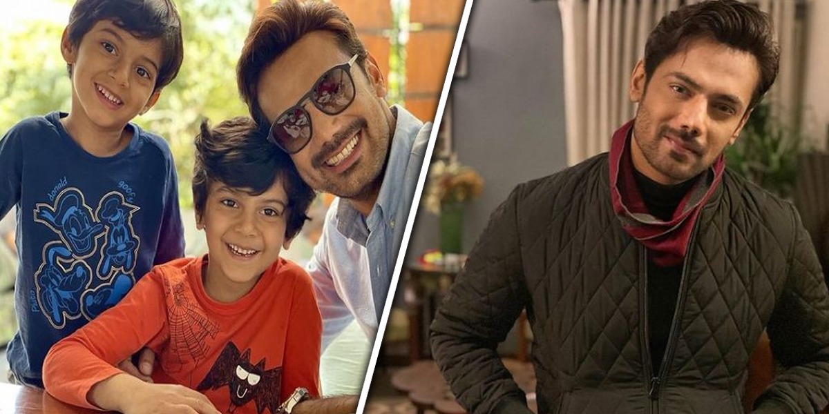 Zahid Ahmed with sons
