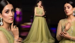 Ayeza Khan embraces a stunning pistachio green attire in recent post