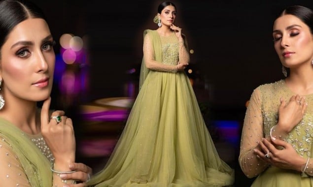 Ayeza Khan embraces a stunning pistachio green attire in recent post