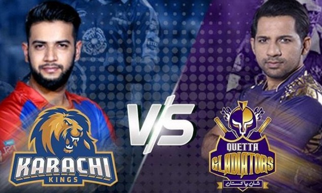 Karachi Kings vs Quetta Gladiaors match 1 live streaming