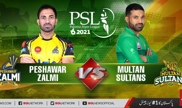 PSL 2021 Live Score: Peshawar Zalmi Vs  Multan Sultans match 5 live