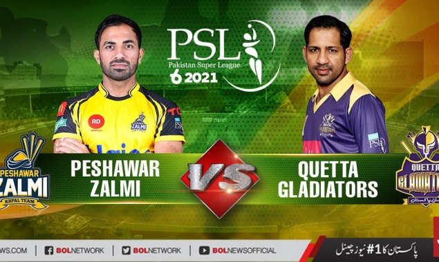 PSL 2021 Live Score: Peshawar Zalmi Vs Quetta Gladiators Match 8 Live