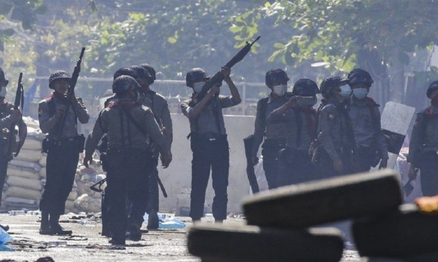 Protesters freed after being ‘trapped’ overnight by forces in Myanmar