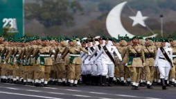 Pakistan Day celebration female march