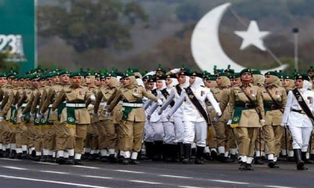 Pakistan Day celebration female march