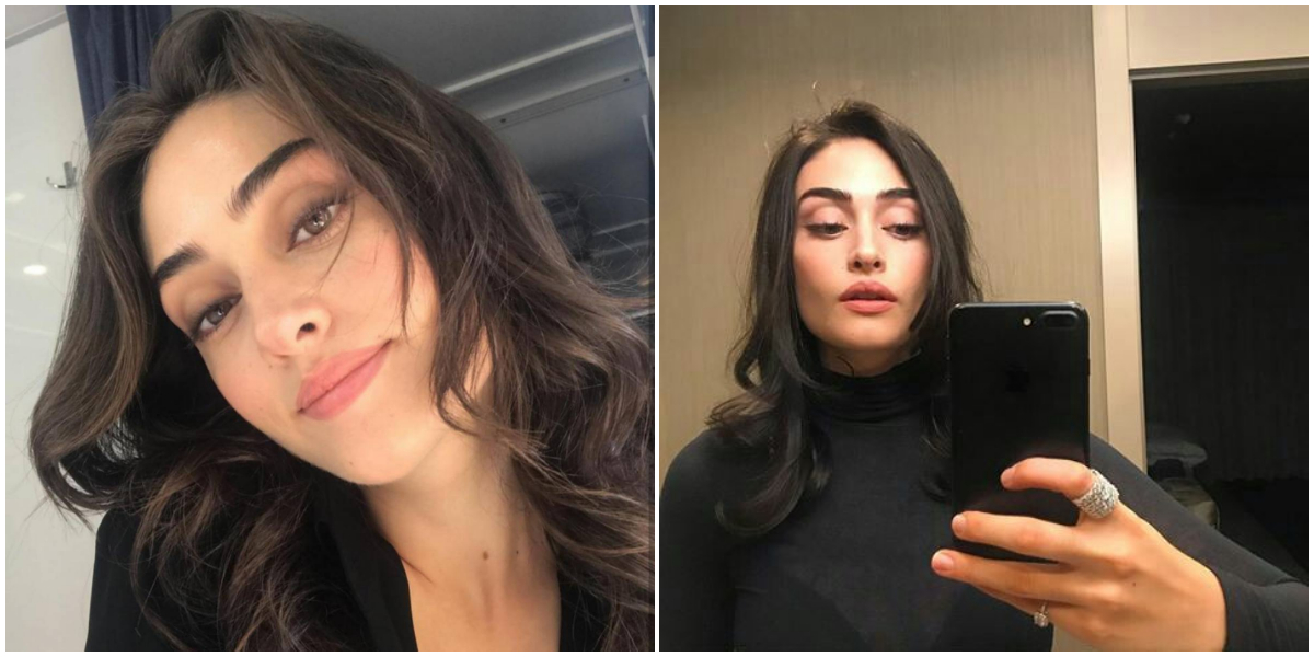 Esra Bilgiç selfies