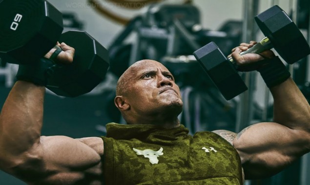 What did Dwayne Johnson get up to late at night?