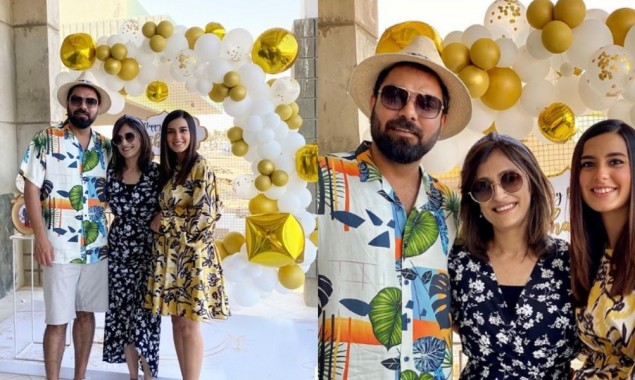 Iqra Aziz, Yasir Hussain attend birthday party of Shazia Wajahat