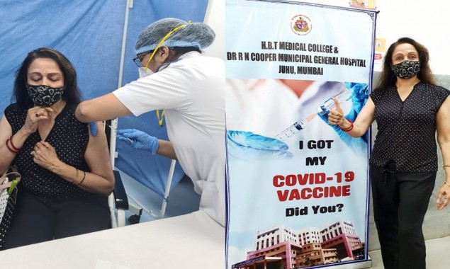 Actress Hema Malini receives coronavirus vaccine jab
