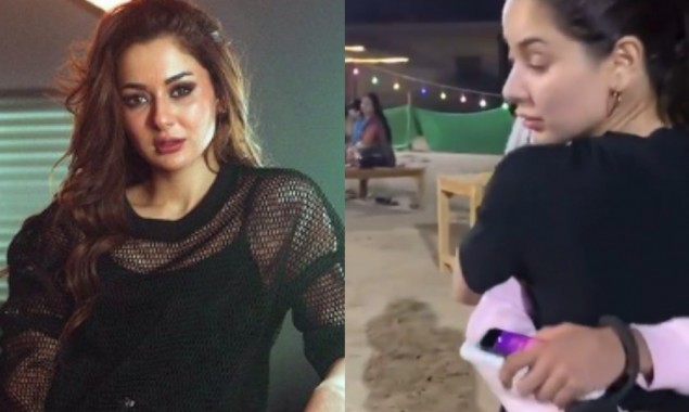Who Hania Aamir Is Hugging In The Video?