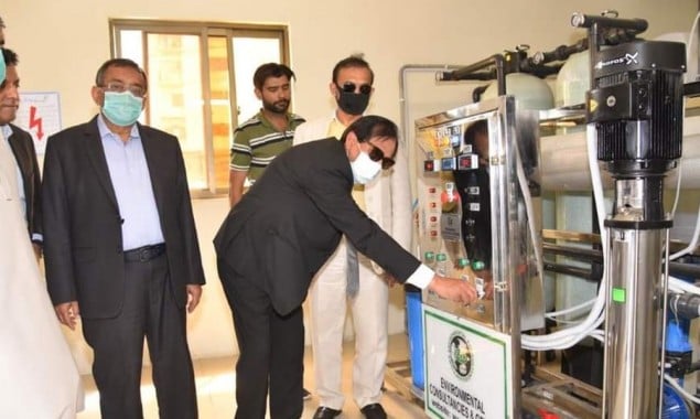 World Water Day: President Federation of Chamber Commerce & Industries inaugurated Water Filtration Plant