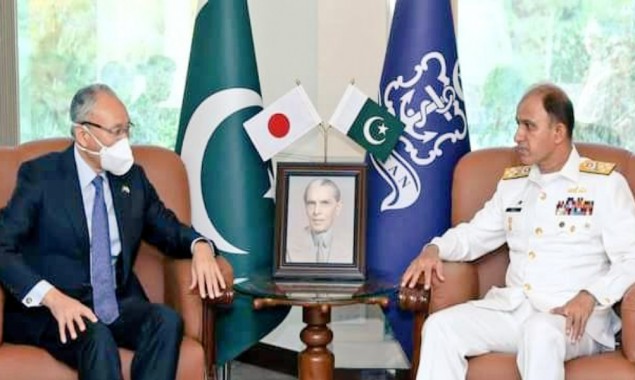 Japanese Ambassador Calls On Naval Chief Amjad Niazi Today