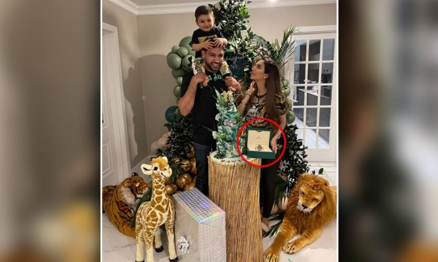 Amir Khan, Faryal Makhdoom gift expensive watch to son on 1st birthday