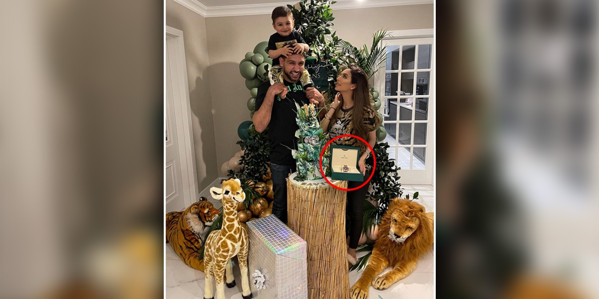amir, faryal gift rolex to son
