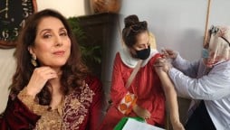 Samina Peerzada vaccine jab