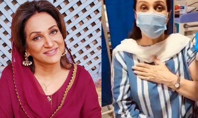 WATCH: Bushra Ansari Receiving COVID-19 vaccine Shot