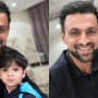 Shoaib Malik All Smiles With His Son Izhaan
