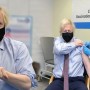 UK Premier Boris Johnson Gets First AstraZeneca Vaccine Shot