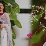 Sonya Hussyn Exuding Supreme Elegance In This Ivory Floral Saree