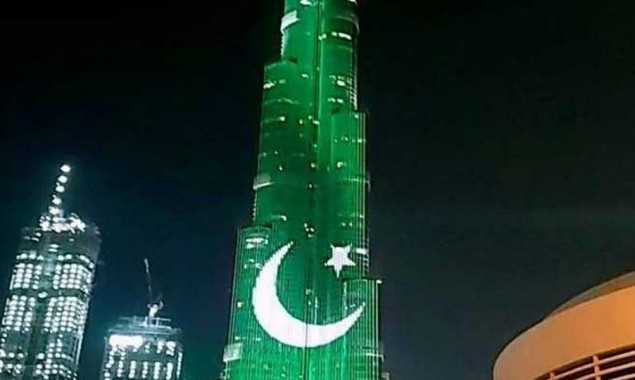 WATCH: Burj Khalifa Bleeds Green On Pakistan Day