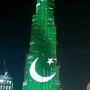 WATCH: Burj Khalifa Bleeds Green On Pakistan Day