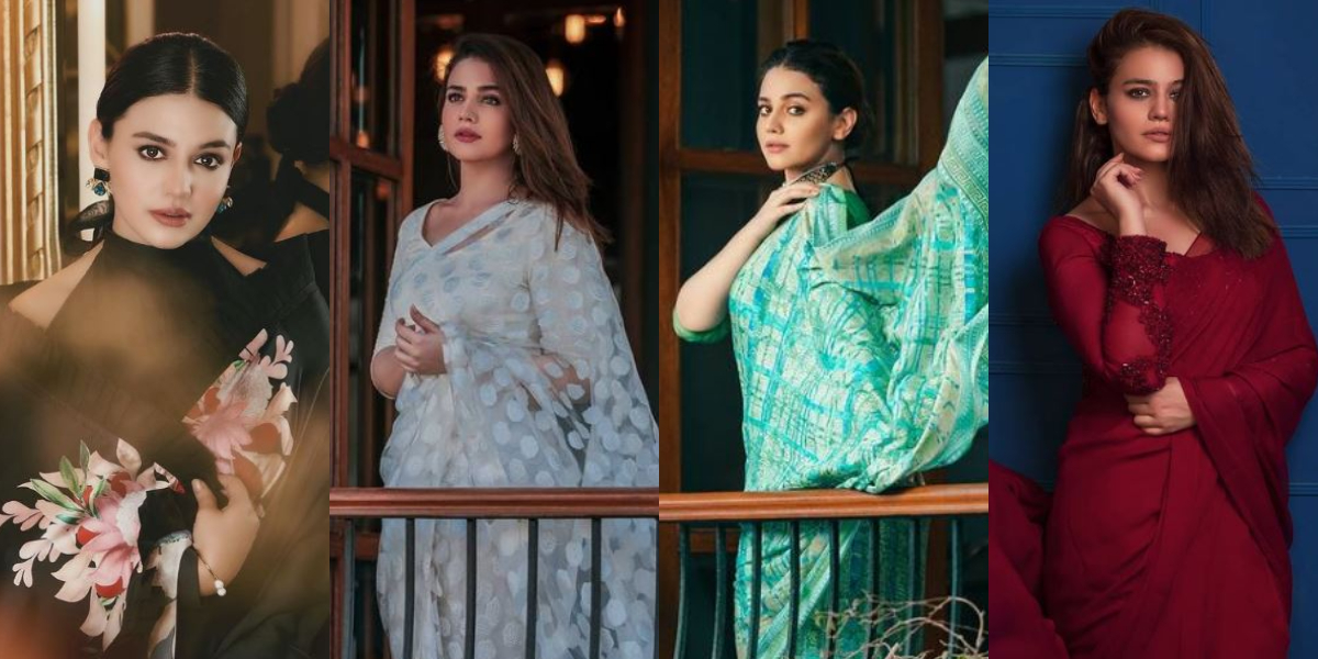 Zara Noor Abbas saree looks