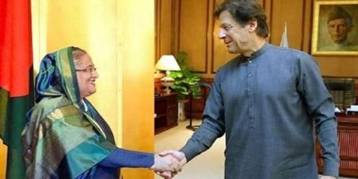 PM Imran Congratulates Hasina Wajid On Bangladesh's 50th Anniversary