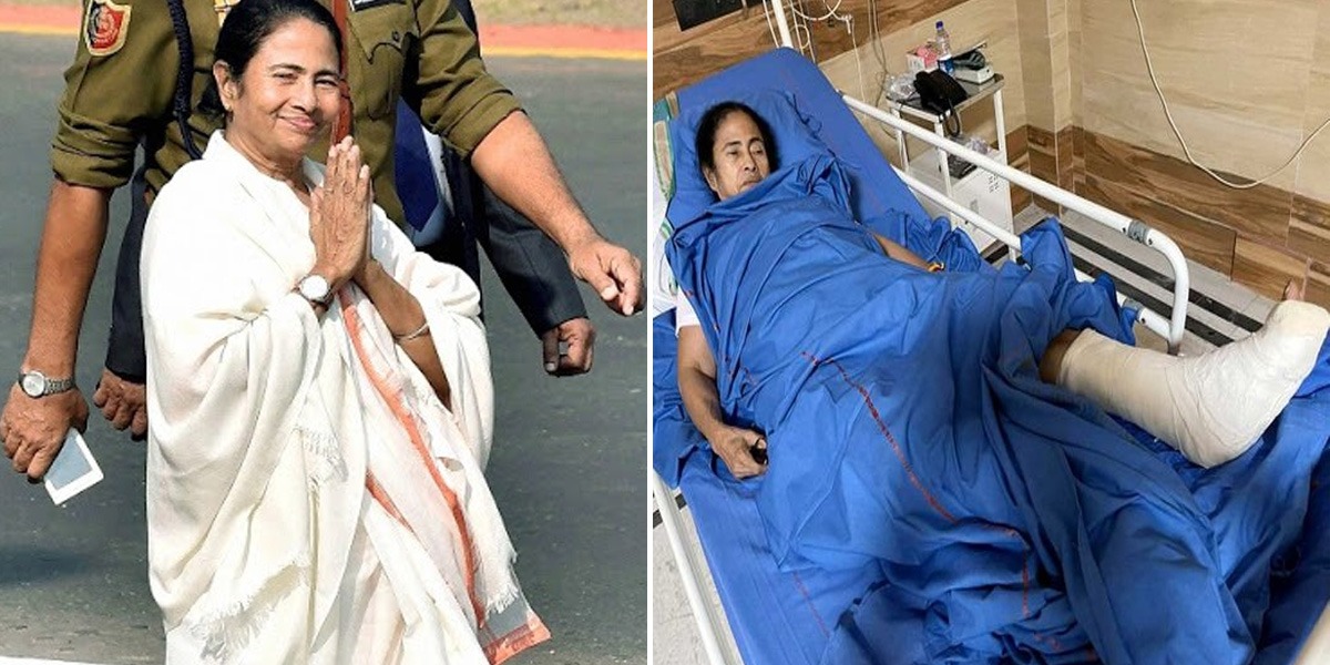 India: West Bengal CM Mamata Banerjee Sustains Severe Injuries, Police File Case