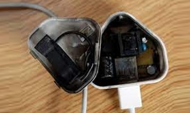 Apple IPhone charger catches fire while use at night in UK