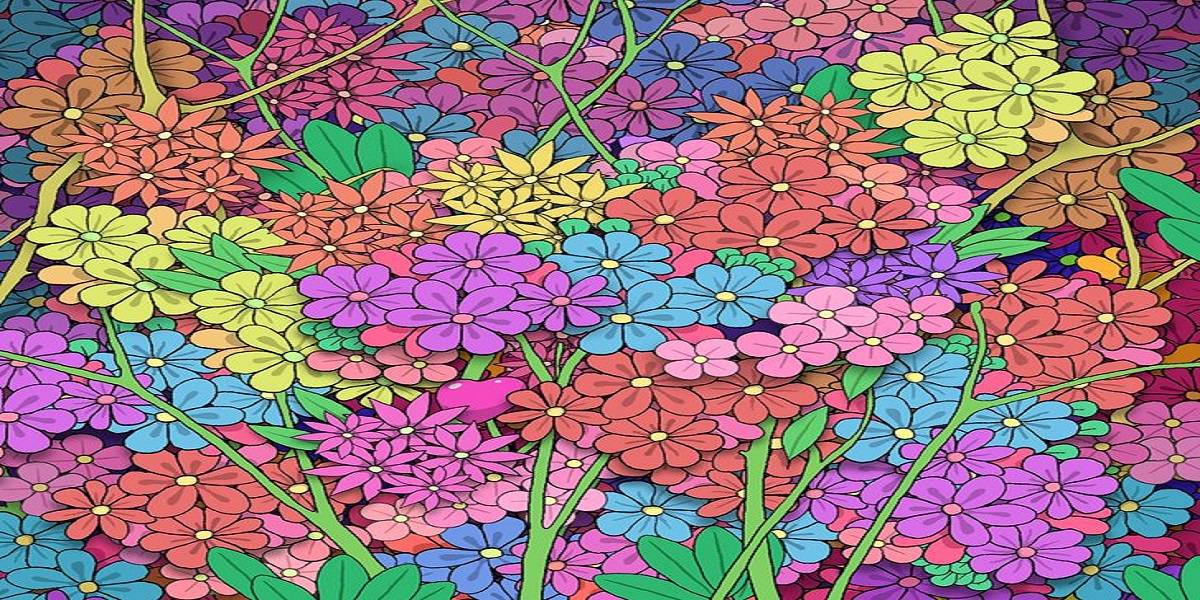 Can you find a heart among these flowers?