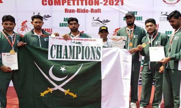 Pak Army team gold medal