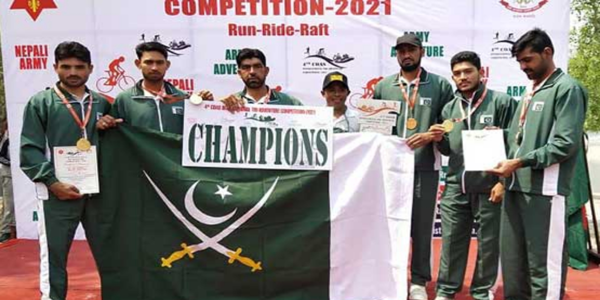 Pak Army team gold medal