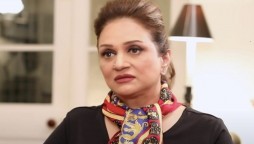 What is actress Bushra Ansari distressed about?