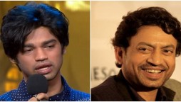 Irrfan Khan’s son Babil Khan breaks down on stage