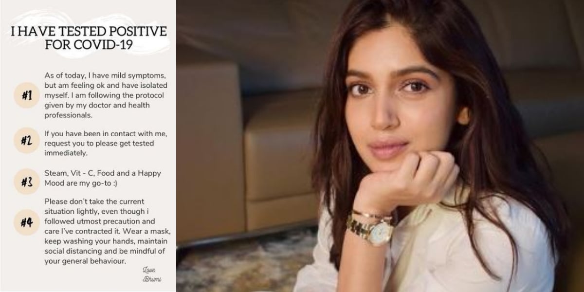 Bhumi Pednekar Coronavirus positive