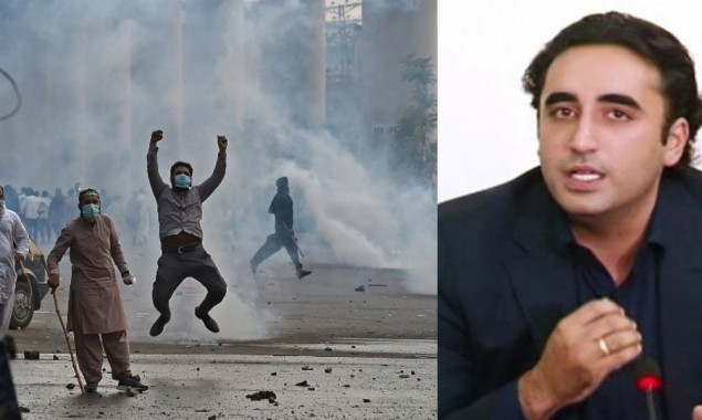 Bilawal Condemns violence by TLP workers