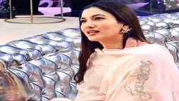 Gauahar Khan Glammed up in Ramadan in her Blue chanderi kurta set