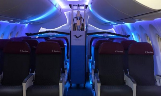 Swiss robots use UV light to disinfect passenger aircrafts