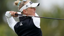 Jessica Korda sets the record for 36- holes to lead the LA Open
